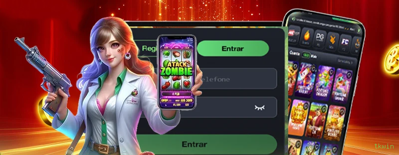 Conta tkwin sincronizada site e app